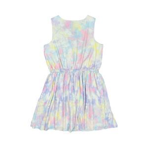 BCBG Girls Tie Dye Sleeveless V-Neck Pleated Dress - Size 14